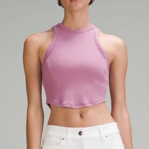 lululemon Hold Tight Cropped Tank Top in Velvet Dust - Size 4